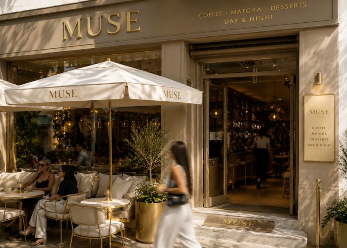 Hochwertige Gastronomiefläche für Frühstück 